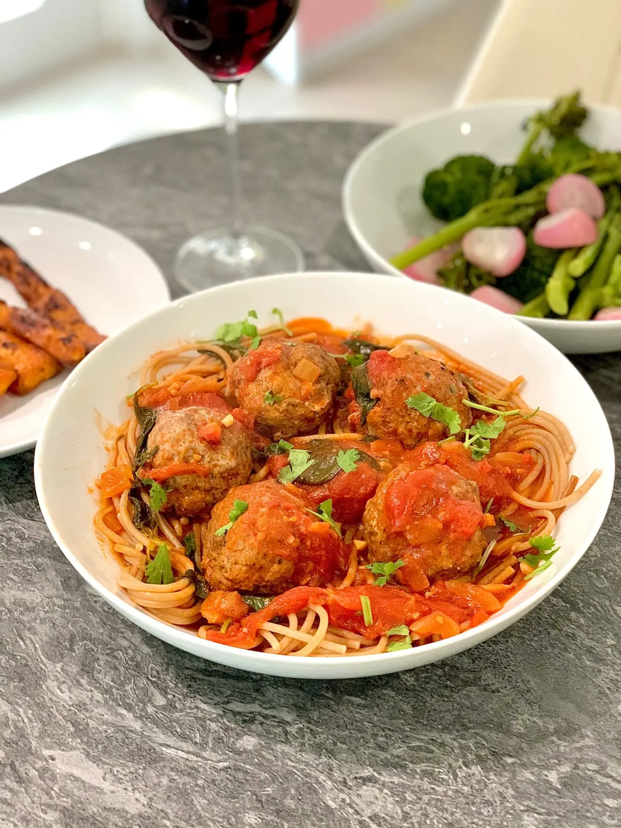 The-Foodie-Footballer-Spaghetti-and-Meatballs-in-a-Spicy-Tomato-and-Basil-Sauce