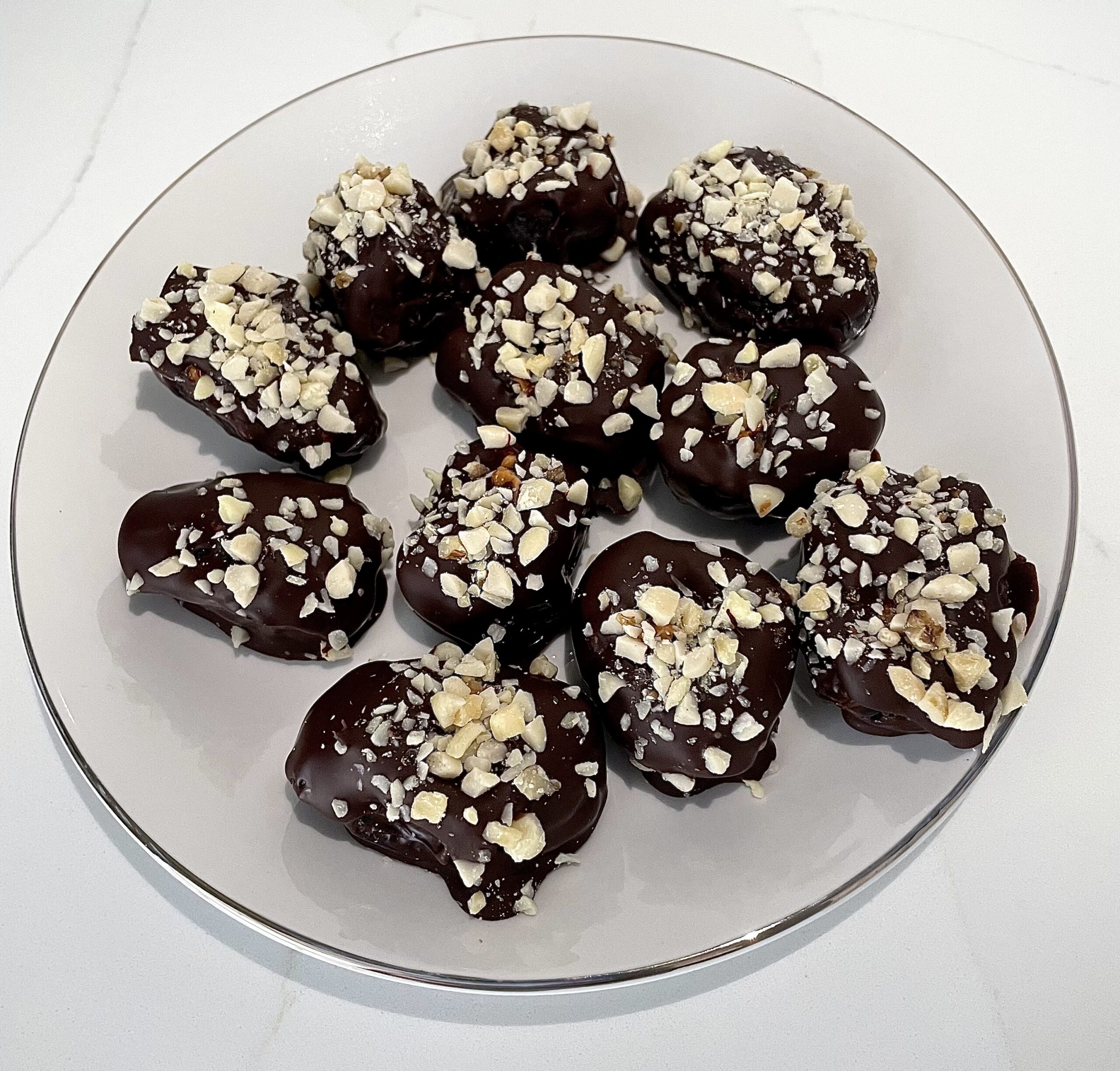 Chocolate covered peanut butter dates