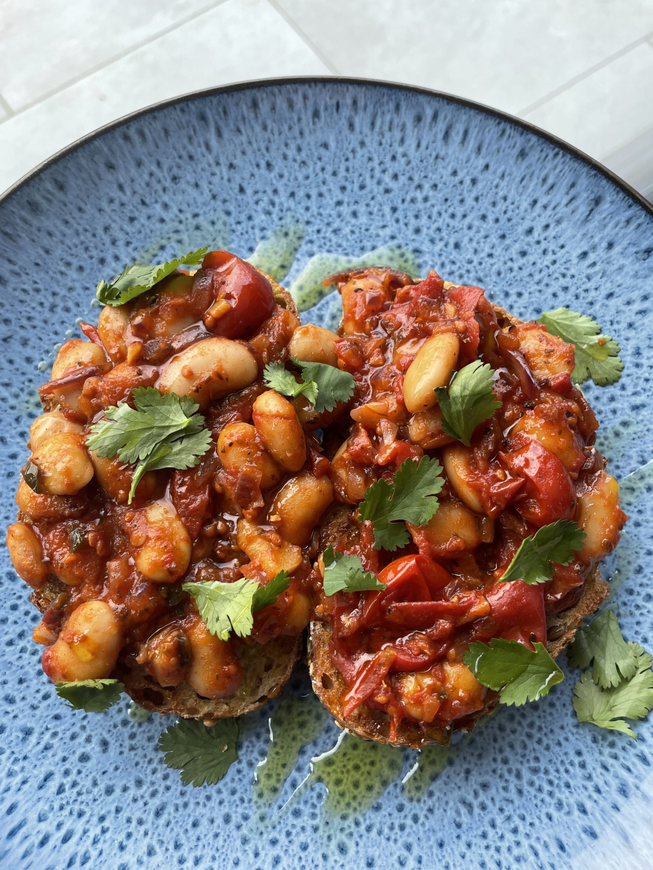 Spicy butter beans